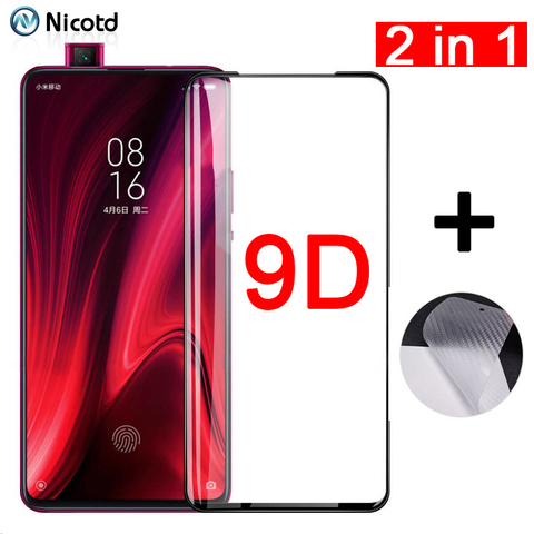 Cristal templado 9D para Xiaomi Mi 9T Pro, Protector de pantalla de lente de cámara para Xiaomi Redmi K20 Pro, película trasera ► Foto 1/6