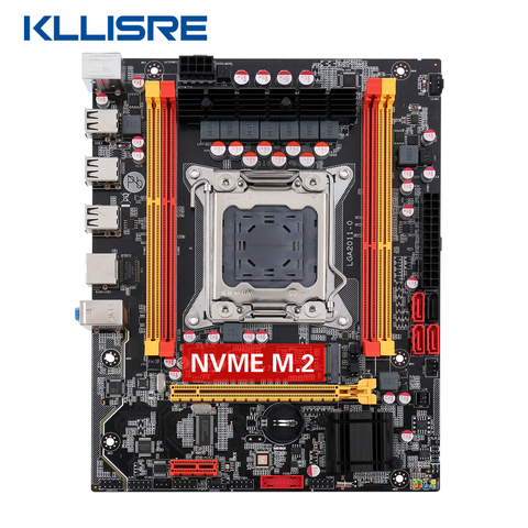 Kllisre X79 chip placa base LGA 2011 SATA3 PCI-E NVME M.2 SSD soporte REG ECC memoria ► Foto 1/5