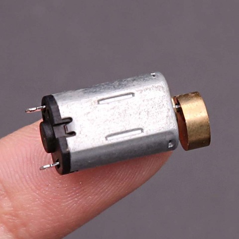 Motor de vibración M20 DC 3V vibrador fuerte Quake Micro Mini motorreductor de Metal con cabeza de cobre excéntrico 3x6,95mm,DIY ► Foto 1/6