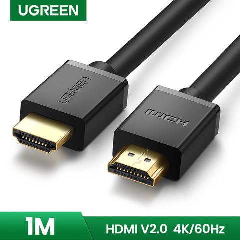 Ugreen-Cable HDMI de alta velocidad para Xiaomi Mi Box PS4, divisor HDMI, 1m, 2m, Puerto chapado en oro, 4K, 1080P, 3D ► Foto 1/6