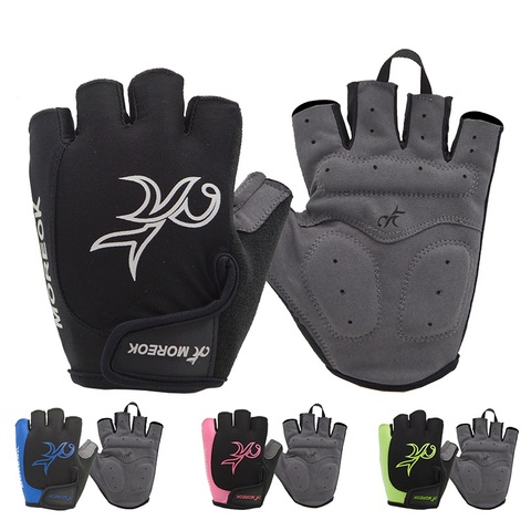 Guantes de Gel para bicicleta para hombre y mujer, Ciclismo de Carretera de medio dedo, transpirables para deportes al aire libre, ciclismo de montaña, Verano ► Foto 1/6