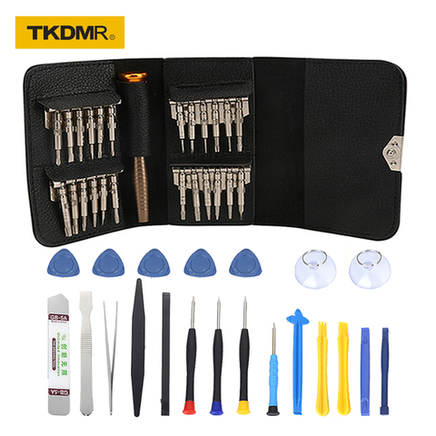 Juego de destornilladores Torx 25 en 1, herramientas de reparación de apertura de Funda de cuero para iPhone, teléfono móvil, reloj, tabletas, PC ► Foto 1/6