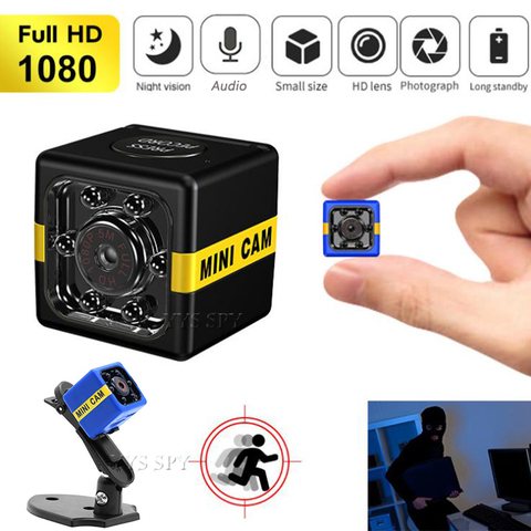 Minicámara HD con visión nocturna, videocámara pequeña con cuerpo de acción, IR automático, compatible con tarjeta SD oculta, DVR Digital, nueva ► Foto 1/6