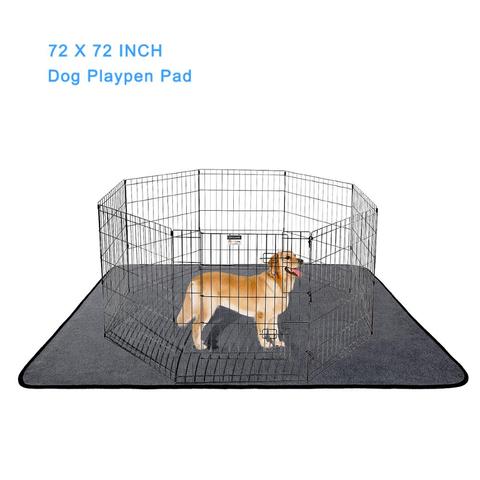 Extra Large Dog Pee manta de almohadillas lavable Puppy Pads Mat con Fast absorbente reutilizable impermeable para entrenamiento, viajes, coche, sofá ► Foto 1/6