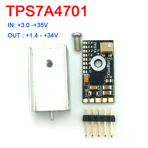 TPS7A4701 TPS7A3301 RF de bajo nivel de ruido regulador lineal de tensión DAC ADC Audio decodificador de fuente de alimentación DC-DC 5V 12V módulo amplificador ► Foto 1/6