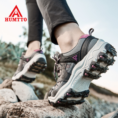 HUMTTO-zapatos de senderismo para mujer, calzado deportivo para exteriores, de escalada, para caminar, zapatillas de Trekking cálidas, botines transpirables, Primavera ► Foto 1/6