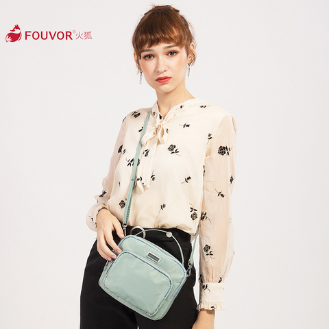 Fouvor 2022 de moda impermeable bolsa de Nylon para las mujeres Simple salvaje casuales de lona señoras Oxford bolsa de hombro bolsa de mensajero 2895-09 ► Foto 1/5