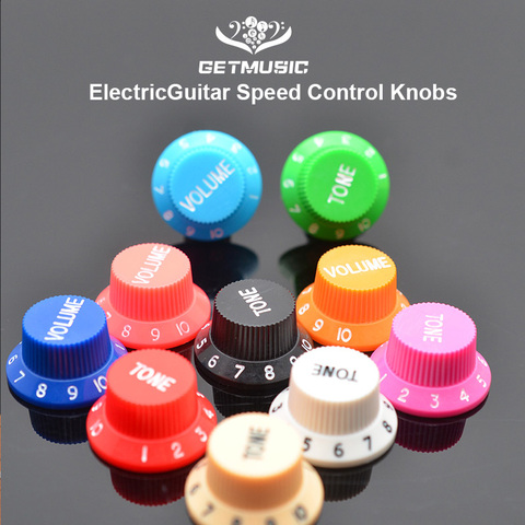 Perillas de Control de velocidad para guitarra eléctrica, 1 volumen, 2 tonos para Stratocaster, ST SQ, accesorio multicolor, 3 unids/lote ► Foto 1/6