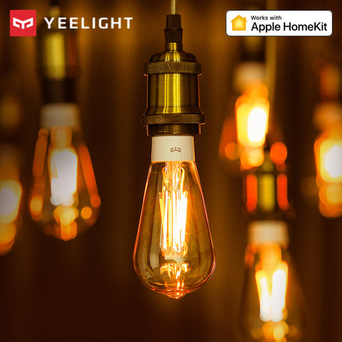 Yeelight-bombilla de filamento LED inteligente con WiFi, E27, 500lm, 6W, 2022 V, regulable, Control por aplicación de luz cálida, compatible con Homekit, Google Home ► Foto 1/6