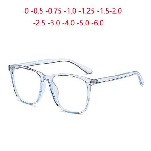 Gafas de sol con luz azul para hombre y mujer, anteojos Unisex con prescripción, ultralivianos, TR90, fotocromáticas, cuadradas, para miopía, 0-0,5-0,75 a-6,0 ► Foto 1/6