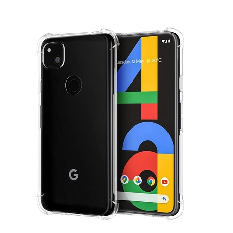 Para Google Pixel 1 2 3 3a 4 4a 5 XL Funda de colchón de aire Cristal transparente Silicio suave TPU A prueba de golpes Protección completa Cubierta trasera del teléfono ► Foto 1/6