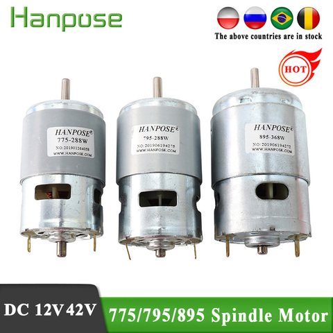 Motor de husillo duradero 775, 795, 895, 3000-12000 RPM, cepillo de Motor, motores CC, 775, 150W, motor de cortacésped con rodamiento de dos bolas nominal ► Foto 1/6