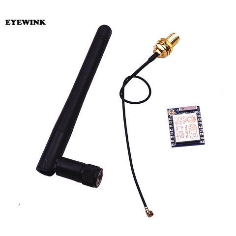 ESP8266 módulo Wifi ESP-07 + 11cm 2,4G inalámbrico SMA antena de palo 2dB 2.5dB ganancia para NRF24L01 PA 20cm Cable adaptador 3,3 V 300mA ► Foto 1/4