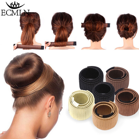 Hair Accessories Synthetic Wig Donuts Bud Head Band Ball French Twist Magic DIY Tool Bun Maker Sweet French Dish Made Hair Band ► Foto 1/6