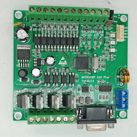 Sola tarjeta plc, FX1N 10MT STM32 MCU 6 punto de entrada 4 punto de salida Entrada ad controlador de motor ► Foto 1/6