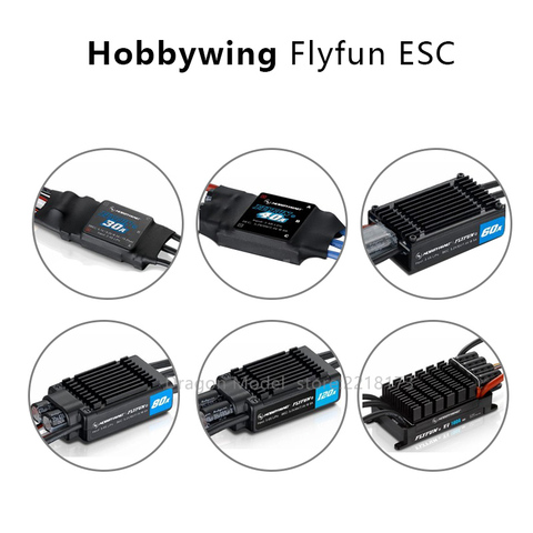 Hobbywing-controlador de velocidad sin escobillas para cuadricóptero, FlyFun V5 20A 30A 40A 80A 60A 110A 120A 130A 160A, ESC con función DEO ► Foto 1/6