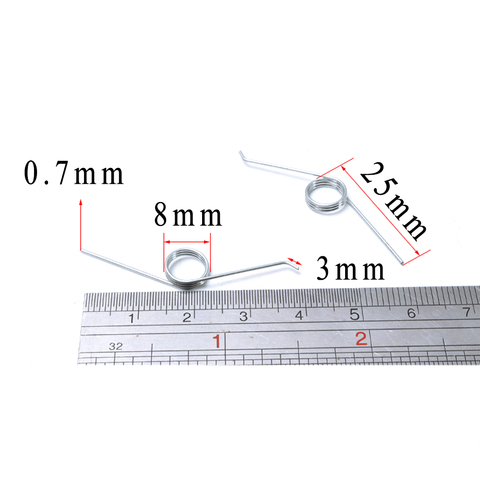 5 unidades/lote Cubo de basura muelle de torsión ajustable, 0,7mm, chapado en Zinc, 135 grados ► Foto 1/3