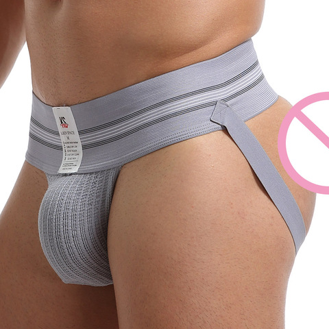 Suspensorio tanga de hombre Gay ropa interior de hombre Sexy ropa interior de hombres abierta tanga y G cuerdas de algodón Gay tanga hombre Sexy ► Foto 1/6