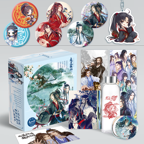 Nuevo juego de historietas Mo Dao Zhi taza de agua pegatina de postal póster de regalo de lujo caja de regalo Anime alrededor ► Foto 1/6