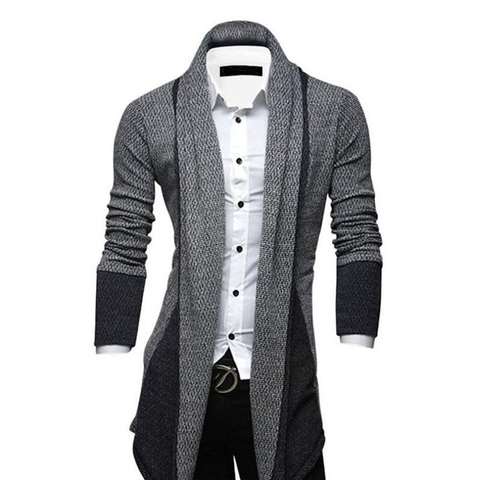 Suéter de manga larga para hombre, cárdigan de punto, gabardina, chaquetas, Top de negocios, H9 ► Foto 1/6