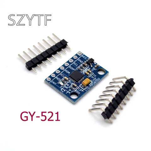 1Set CII I2C GY-521 MPU-6050 MPU6050 3 ejes analógicos giroscopio sensores acelerómetro de 3 ejes para módulo Arduino con pines 3-5V CC ► Foto 1/3