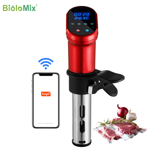 BioloMix-cocina Sous Vide con Control inteligente Wifi, Circulador de Inmersión de 1200W, calentador de vacío, temperatura precisa, 3. ª generación ► Foto 1/6