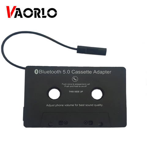 VAORLO-adaptador Universal de Cassette Bluetooth 5,0 para coche, convertidor de cinta de Audio para Aux, adaptador de música estéreo con micrófono ► Foto 1/6