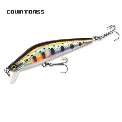 1 unidad de señuelos duros Countbass Minnow 75mm, Señuelos de Pesca de agua dulce, Wobblers, Plug ► Foto 1/6