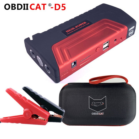 Alta calidad OBDIICAT-D5 12V portátil Mini arrancador de batería de coche Jersey Aumento de potencia banco para coche de gasolina batería de arranque para auto ► Foto 1/6