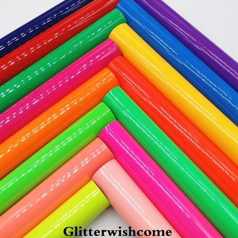 Glitterwishcome-cuero sintético tamaño A4, 21x29cm, Fluo, charol de cuero liso, vinilo de Tela de cuero sintética para lazos, GM024A ► Foto 1/6