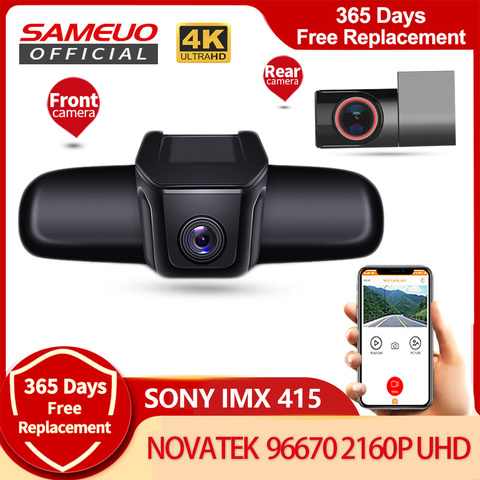 Sameuo-Cámara de salpicadero 4K U680Pro, Dashcam de visión trasera automática para coche, grabadora de vídeo 2160P, Dvr inverso, WIFI, Monitor de aparcamiento 24H ► Foto 1/1