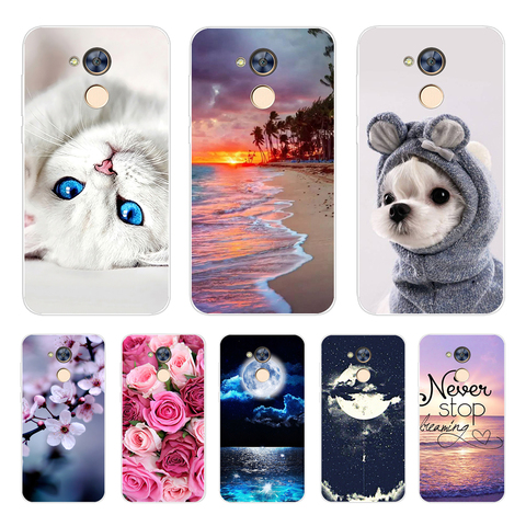 Funda de teléfono para Huawei Honor 6A 6X 6C Pro, funda trasera de silicona suave TPU con Gato pintado para Huawei Honor 5C 5X 4C 4X ► Foto 1/6