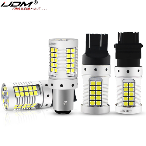 JDM-bombillas LED para intermitente de coche, sin hiperflash, 12V, T20, W21/5W, 7440, 7443, 1157, 3157, BAU15S, rojo, amarillo, blanco, 3156, 1156 ► Foto 1/6