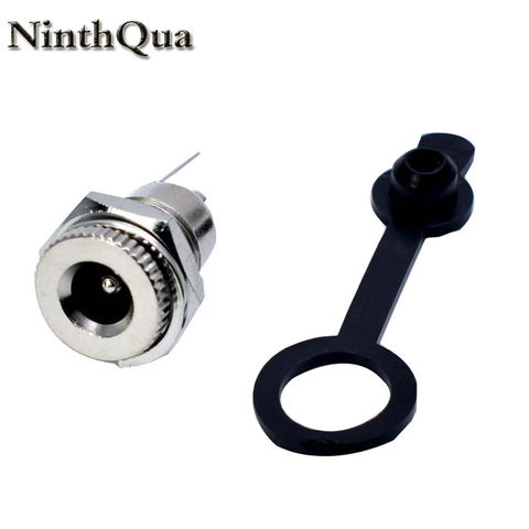 NinthQua-conector de montura hembra de 5/10mm x 5,5mm y 2,1mm, toma de corriente CC de 1/2/2,5 Uds., Conector de montura de Panel de Metal 5,5x2,1 5,5x2,5 ► Foto 1/6