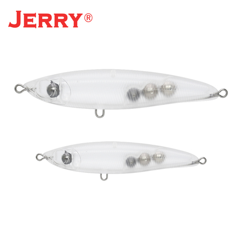 Jerry Caballero trolling stickbait espacios en blanco superficie sub-superficie lápiz atraer sin pintar gran juego Barco de agua salada Señuelos de Pesca ► Foto 1/5