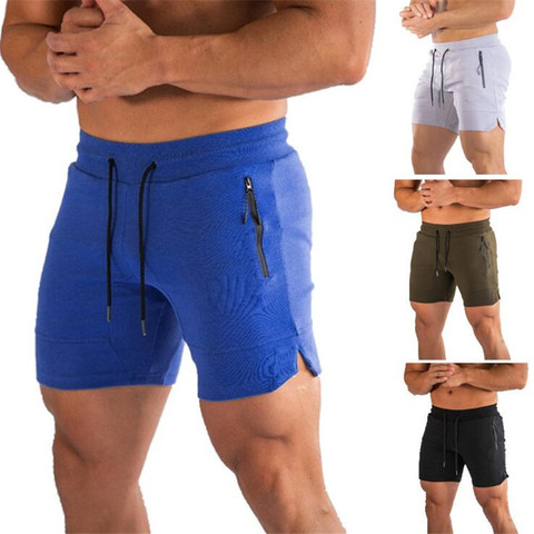 Pantalones cortos Qucik para correr en seco para hombre, pantalón corto de entrenamiento atlético, mallas transpirables deportivas para gimnasio, traje de baño para playa ► Foto 1/6