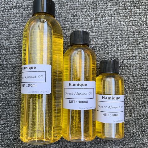 Aceite Natural de almendro dulce para masaje, aceites Base hechos a mano, aditivo de jabón, equipo de salón de belleza, producto para el cuidado de la piel ► Foto 1/4