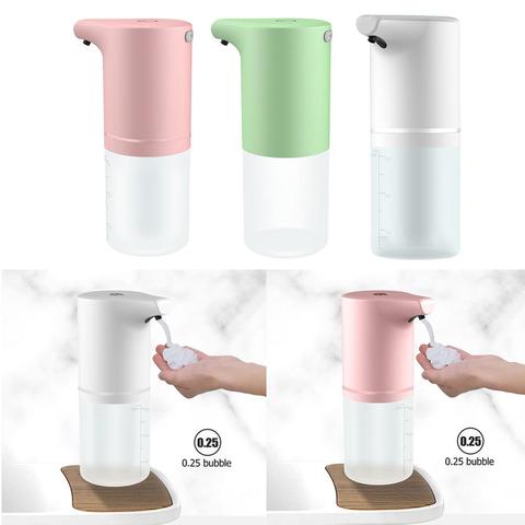 Dispensador automático de jabón con Sensor de inducción infrarrojo, dispositivo desinfectante de manos con carga USB, accesorios para baño y cocina ► Foto 1/6