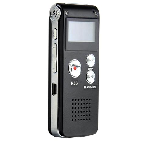 Reproductor MP3 multifuncional recargable, Grabadora de Voz de Audio Digital, dictáfono, 8GB, 650HR ► Foto 1/6