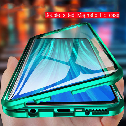 Funda magnética de protección completa para móvil, cristal doble, para Samsung Galaxy A71, A51, A70, A50, A31, M31, A11, A30, A7, A41, A40, M21, A10, A8, A9, 360 ► Foto 1/6