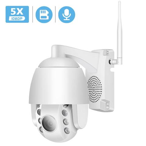 BESDER Super Mini 2,5 pulgadas domo PTZ WIFI IP cámara y 1080 al aire libre 5X Auto Zoom CCTV inalámbrico IR 60M de dos vías de Audio ► Foto 1/6