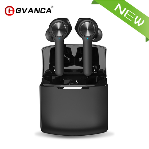 GVANCA-auriculares inalámbricos T11 con Bluetooth V5.0, dispositivo de audio estéreo HD, con Control táctil y batería de 800mAh ► Foto 1/6