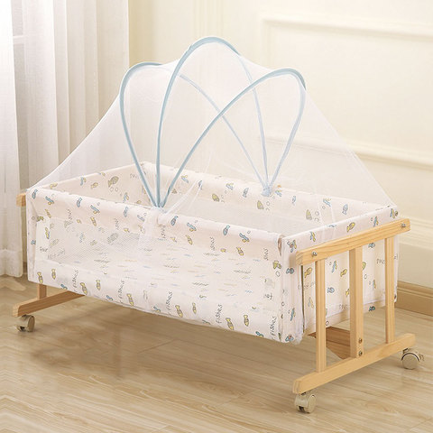 Mosquitera para cuna de bebé recién nacido, con arco de soporte, plegable, portátil, antimosquitos, adecuado para cama infantil de 80-120Cm ► Foto 1/6