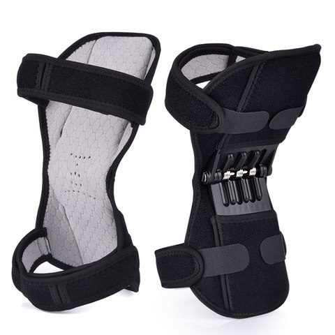 Rodillera de ciclismo, Protector de rodilla de poder de rebote, Elevador de potencia antideslizante, junta de soporte, almohadillas de resorte, soporte de tendón de fuerza ► Foto 1/6