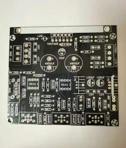 TDA7265 + NE5532 25W + 25W 2,0 canal HIFI Audio en casa amplificadores de potencia circuito PCB tablero vacío AC Dual de 9-12V ► Foto 1/1