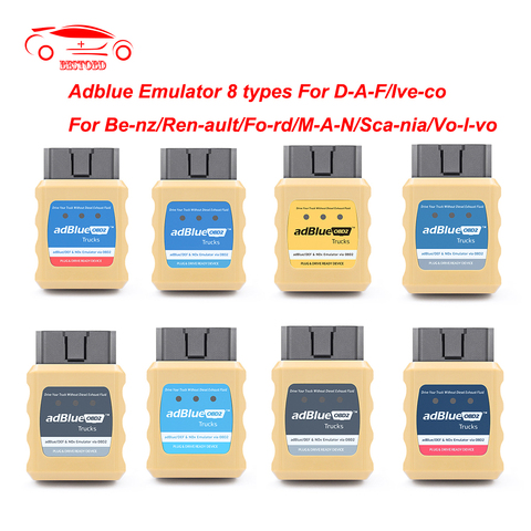 AdBlue-emulador europeo 4/5/6, OBD2, OBDII, AdBlueOBD2, NOx, Ad, azul, para Scania, DAF, Renault, IVECO, Volvo ► Foto 1/6