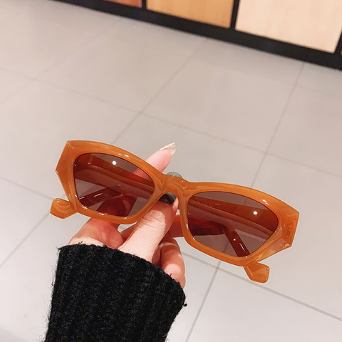 SO & EI-gafas de sol con forma de ojo de gato para mujer, anteojos de sol femeninos, de estilo Vintage, a la moda, en color negro, gris claro, con protección UV400 ► Foto 1/6