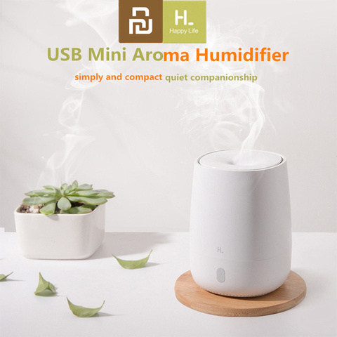 Xiaomi Mijia Youpin HL portátil USB Mini difusor de aromaterapia de aire humidificador Aroma silencioso fabricante de niebla 7 Color de luz oficina en casa ► Foto 1/6