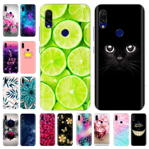 Funda de silicona para Xiaomi Redmi Note 7, carcasa a prueba de golpes con diseño de flores y animales para Redmi Note 7 Pro Note 7 ► Foto 1/6