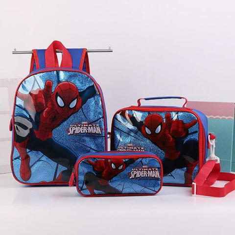 Spider-Man La escuela bolso Disney, Elsa, sombrero congelados, princesa  mochila 3 unids/set Jardín de dibujos animados bolsa de niño niños mochilas  - Historial de precios y revisión | Vendedor de AliExpress -